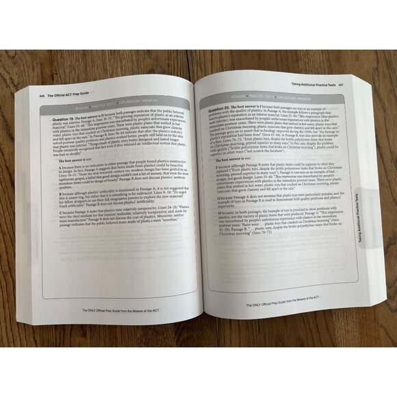 The Official ACT Prep Guide 2024-2025 With 9 Practice Tests By Wiley - Picture 4 of 6